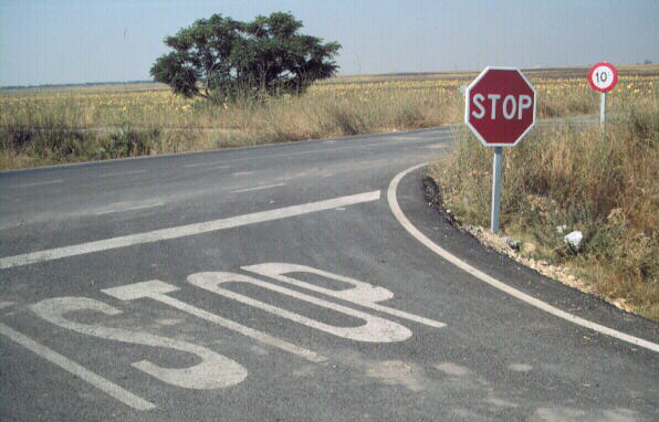 Stop Sign Spain